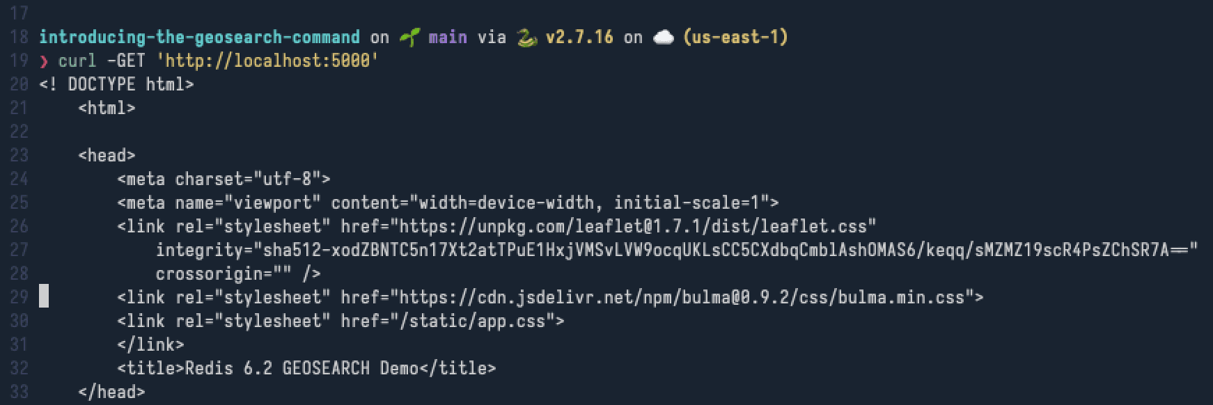 successful curl html output text